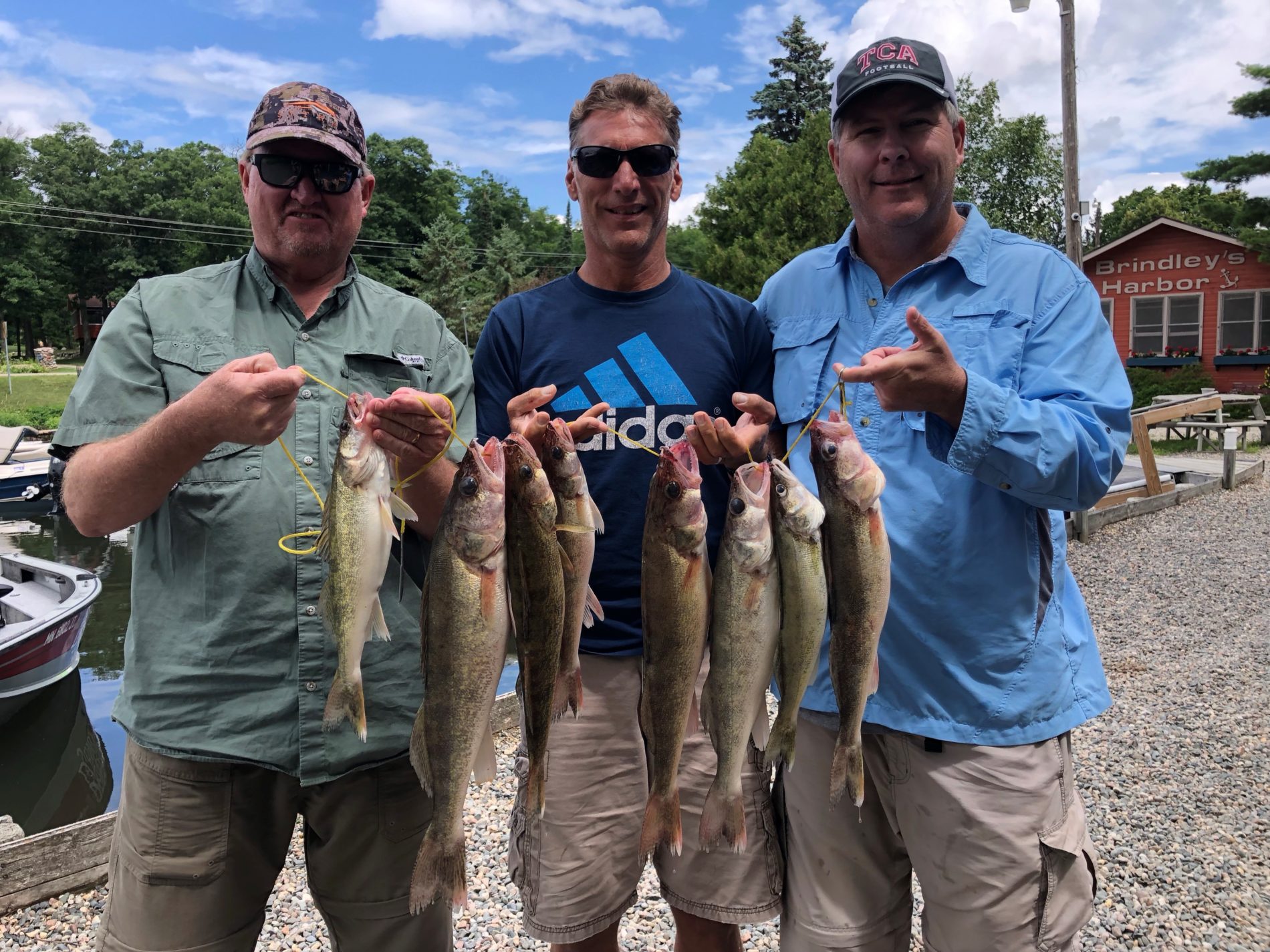 Men Fishing at Brindley' Harbor Leech Lake