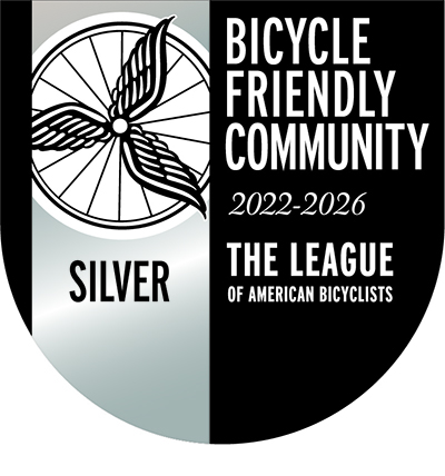 Bicycle Friendly Community 2022-2026 Silver Badge