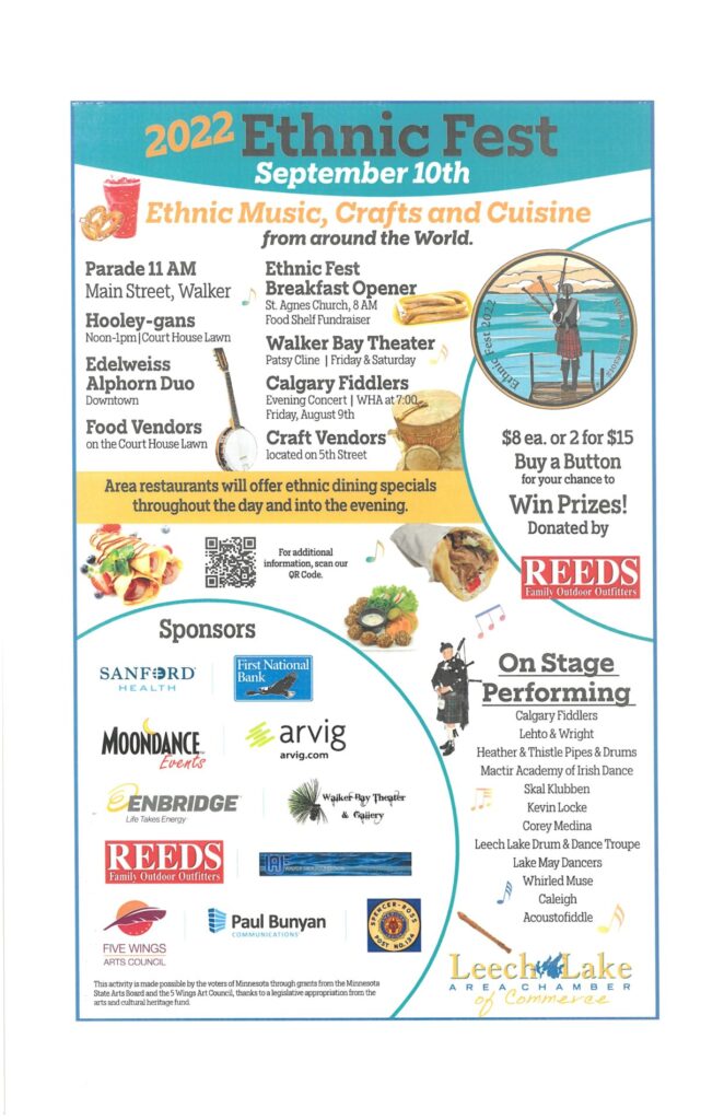 Ethnic Fest 2018 in Walker MN Leech Lake Chamber of Commerce
