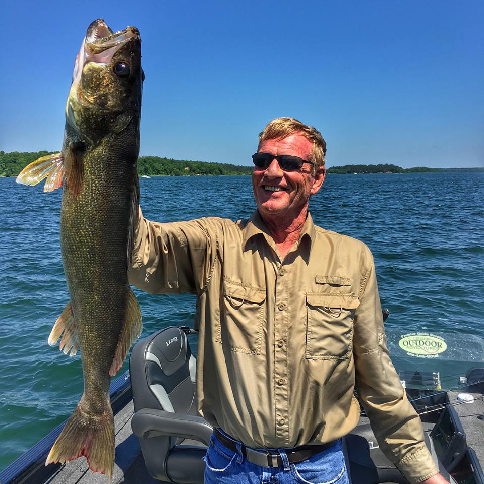 30 inch walleye caught on Leech Lake