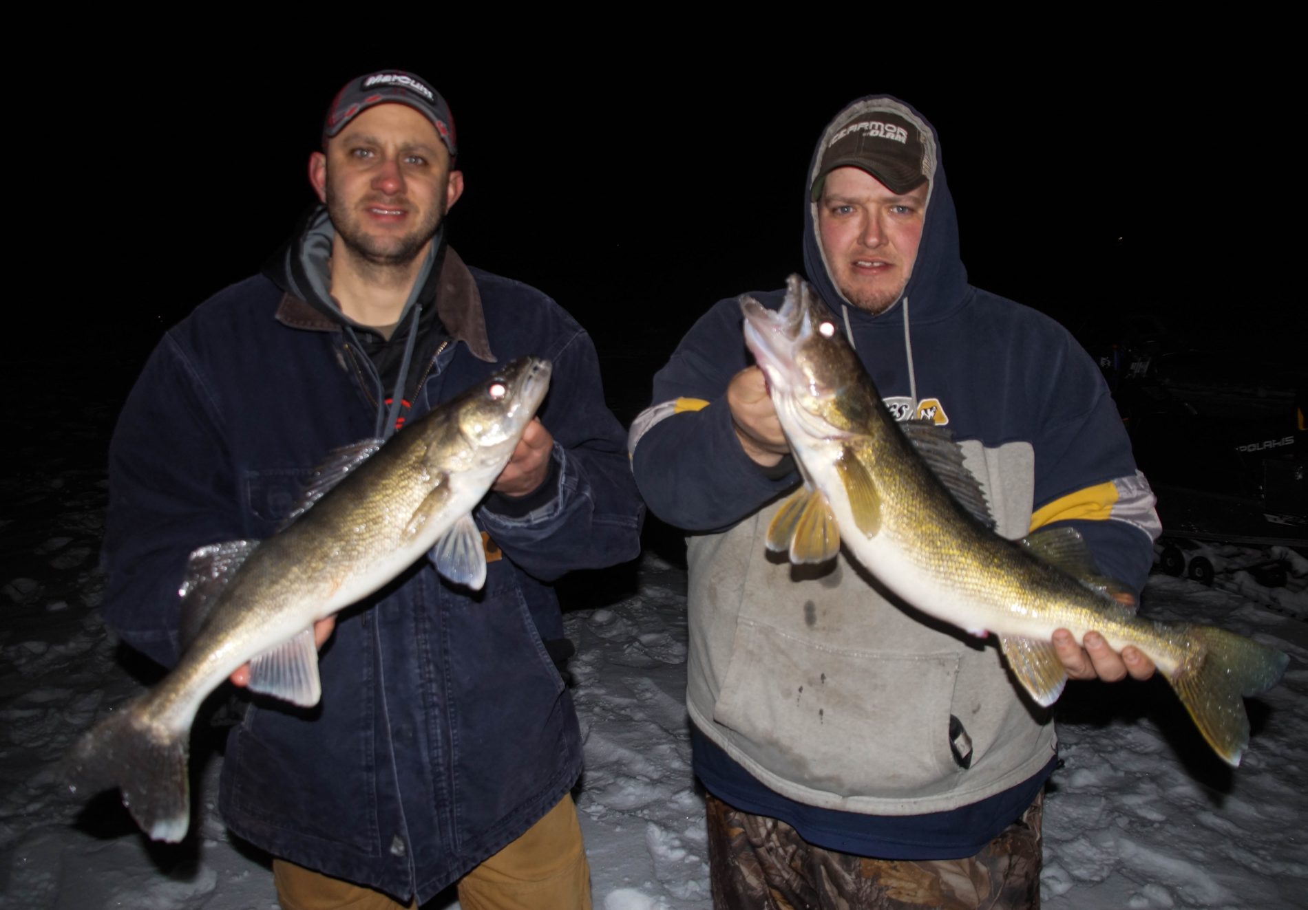 Minnesota fisherman in the winter